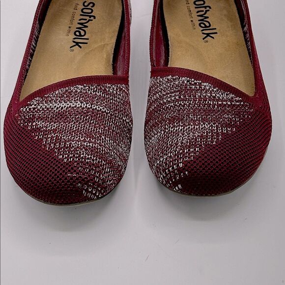 Softwalk Sicily Ballet Flats Size 7M Burgundy - Picture 5 of 14